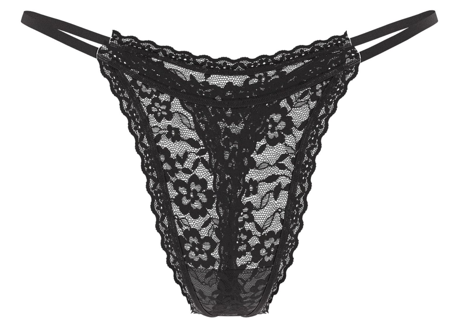 Victoria’s Secret Sexy Thong String Lacie Skimpy Strappy Black XS S M L XL XXL