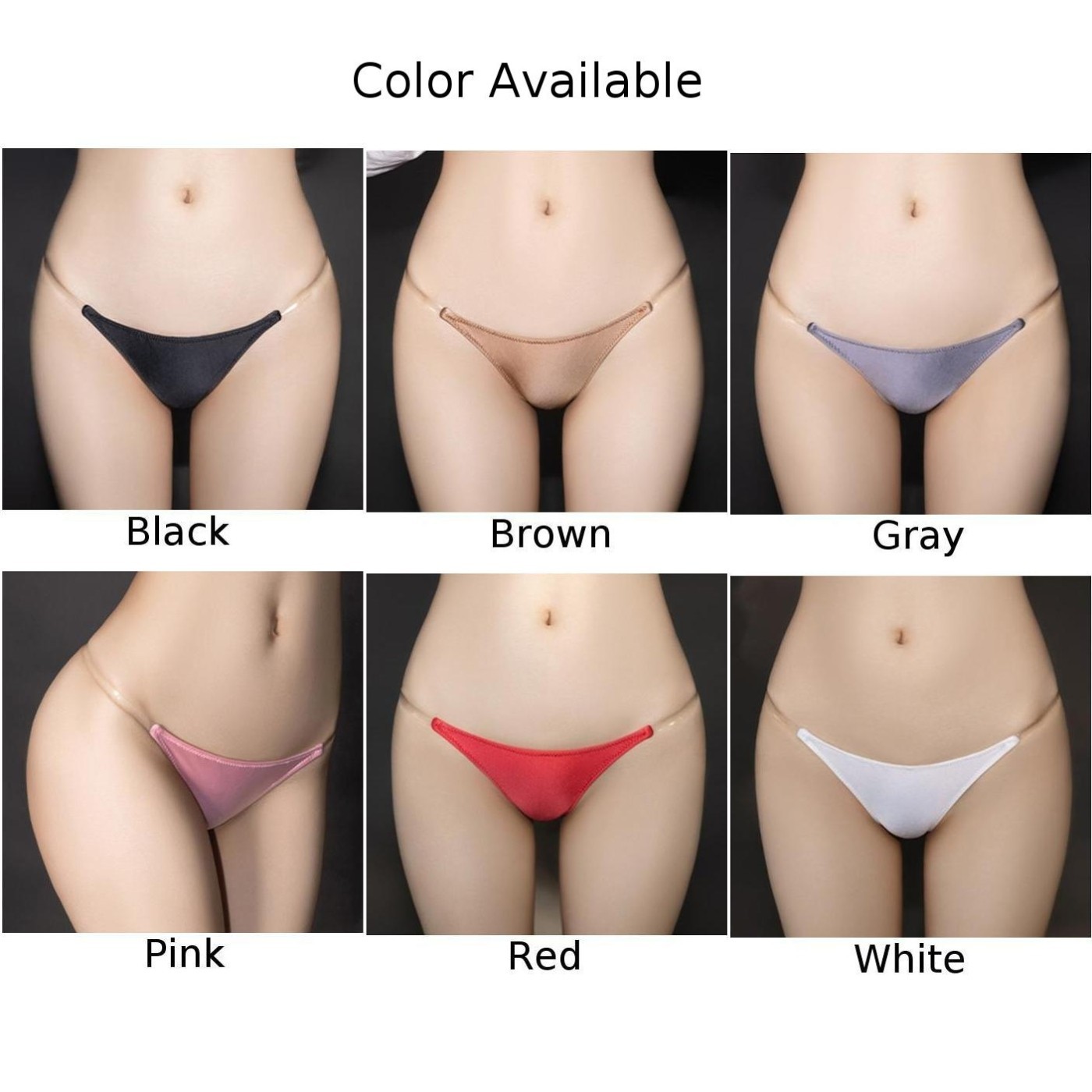 2023 New T-back Thongs G-string Smooth Soft Woman Adjustable Female Glossy