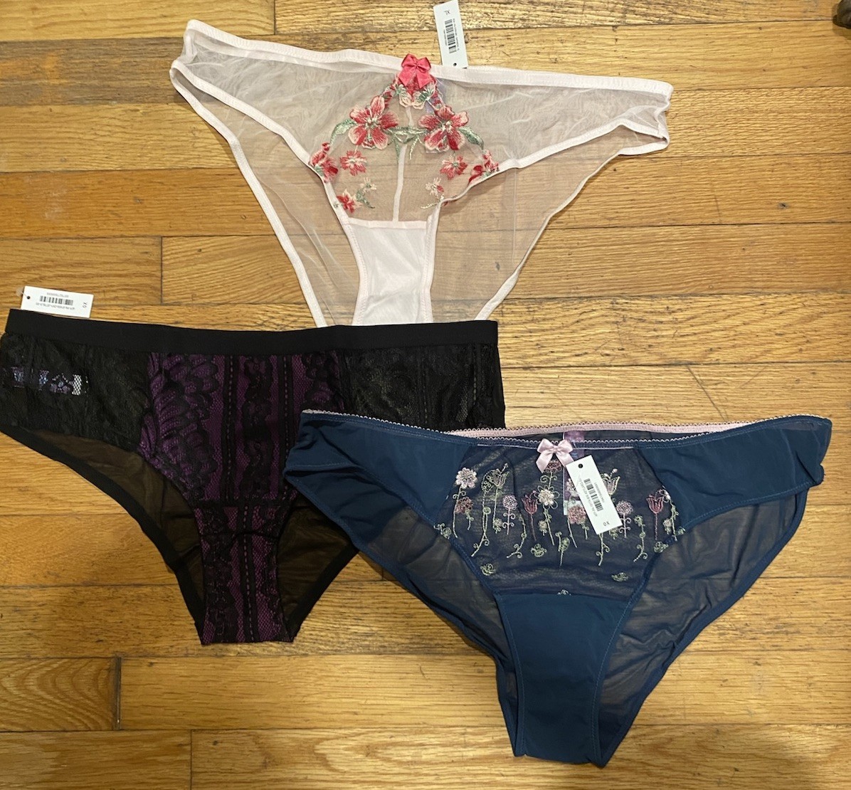 NWT Adore me Women’s size XL-0X Lots of 3 Underwear