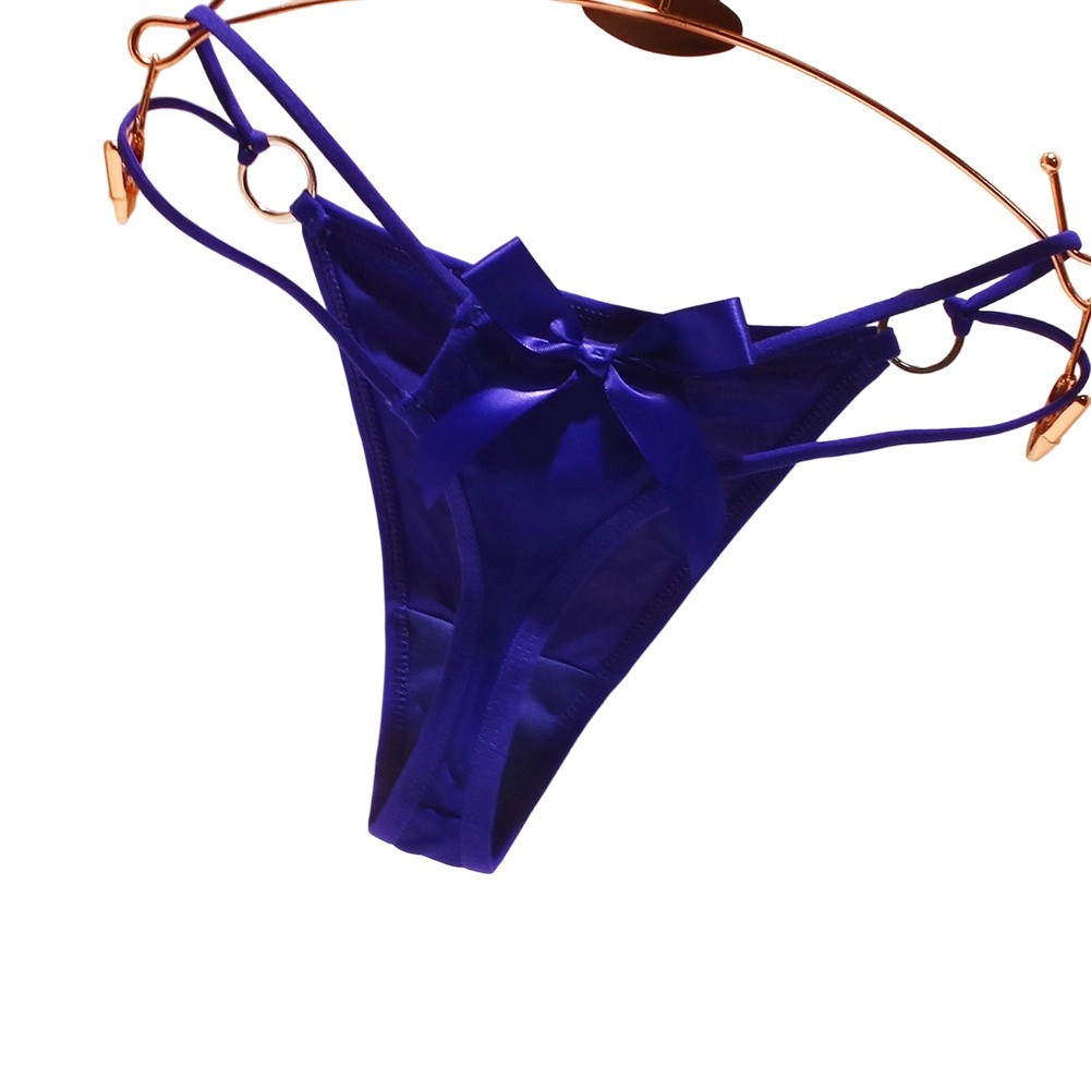 Hollow G String Thong for Women Low Rise Breathable Panties Nylon Spandex Blend