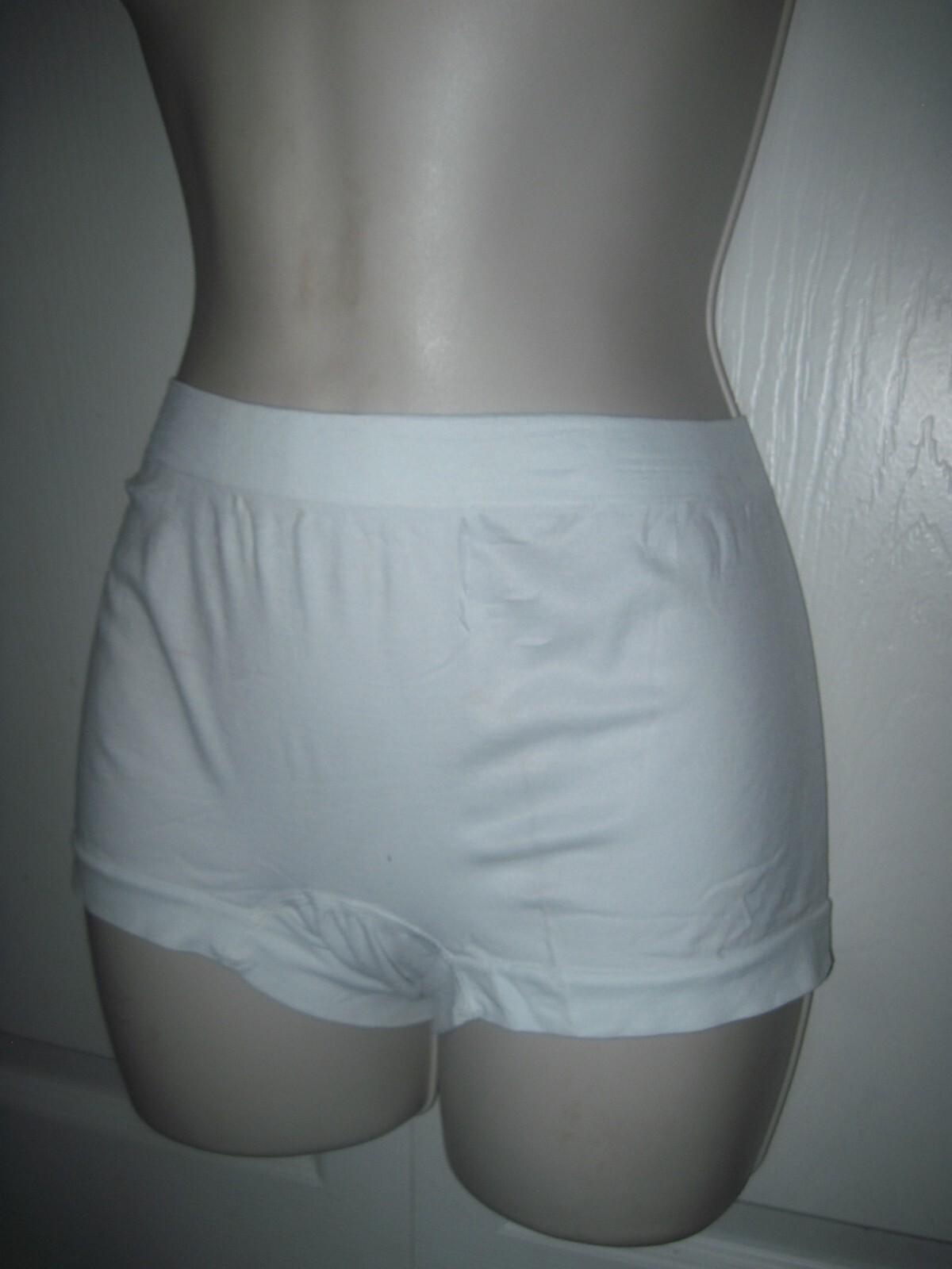 Women’s Brief Style Panties White Comfortable Lightweight Stretch Fabric Medium
