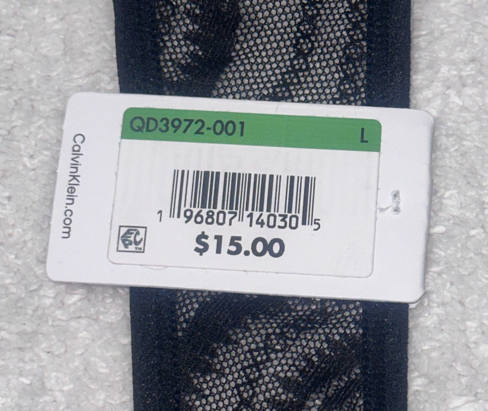 CALVIN KLEIN Allover Sheer Lace Black Bikini Panty NEW Womens Sz M 6 L 7