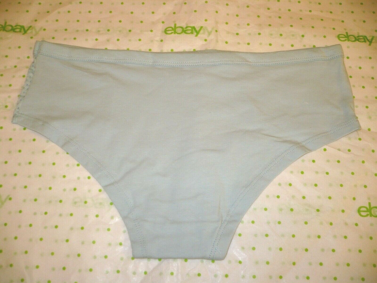 Rue 21 Women’s Bikini Panties MEDIUM Heart Breaker Mesh Front Panels Blue New