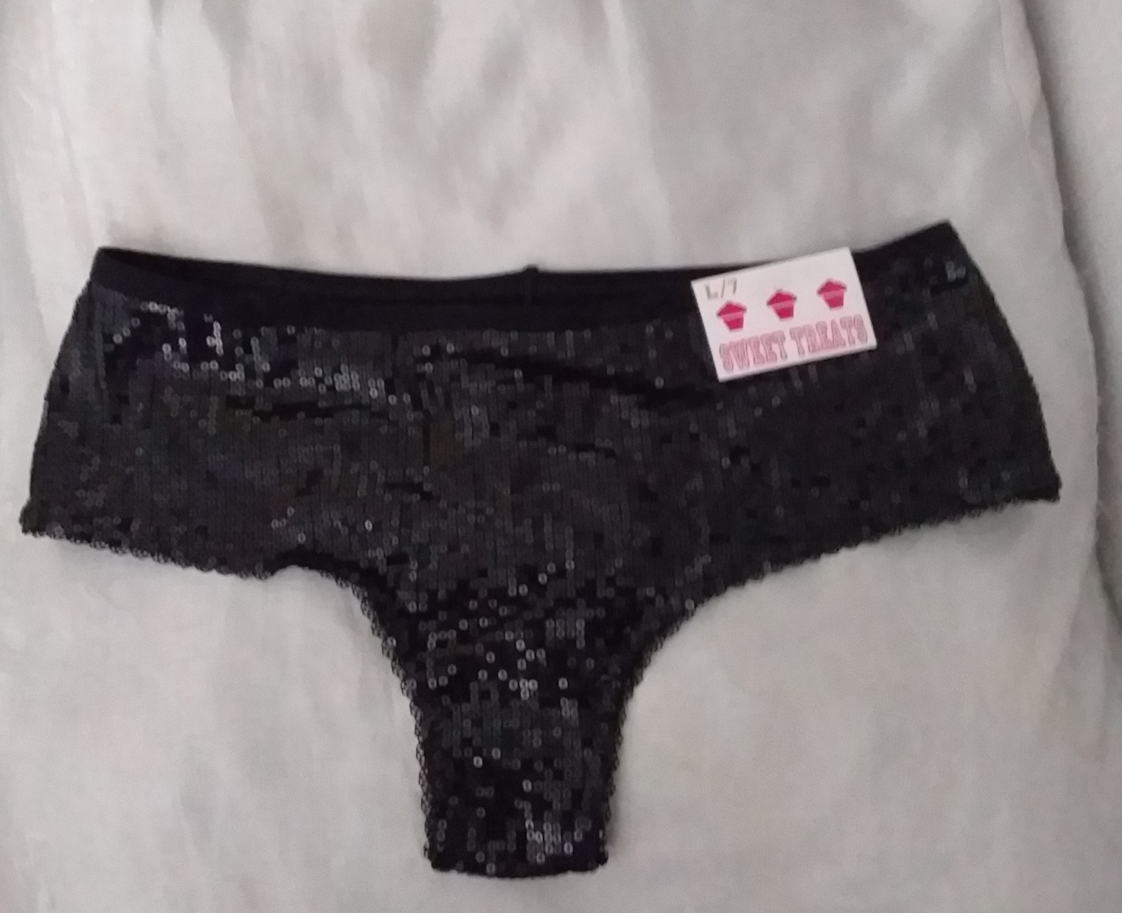 SWEET TREATS SWEET AS SUGAR THONG WOMENS HIPSTER CHEEKY UNDERWEAR SIZE 7