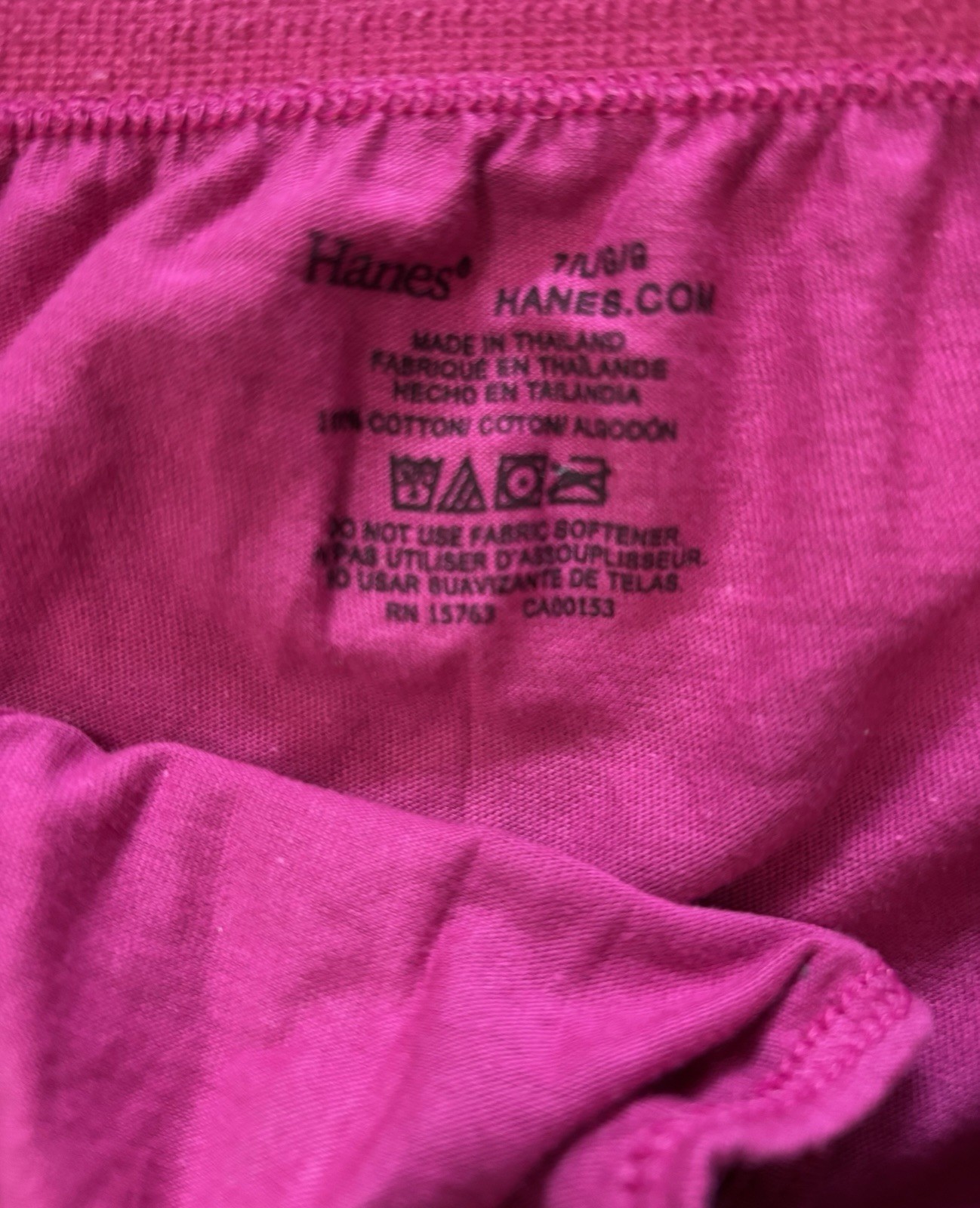 NEW Variety Pack No Pkg Women’s Hanes 7/L Tagless Hi-Cut & Brief Underwear 5pk