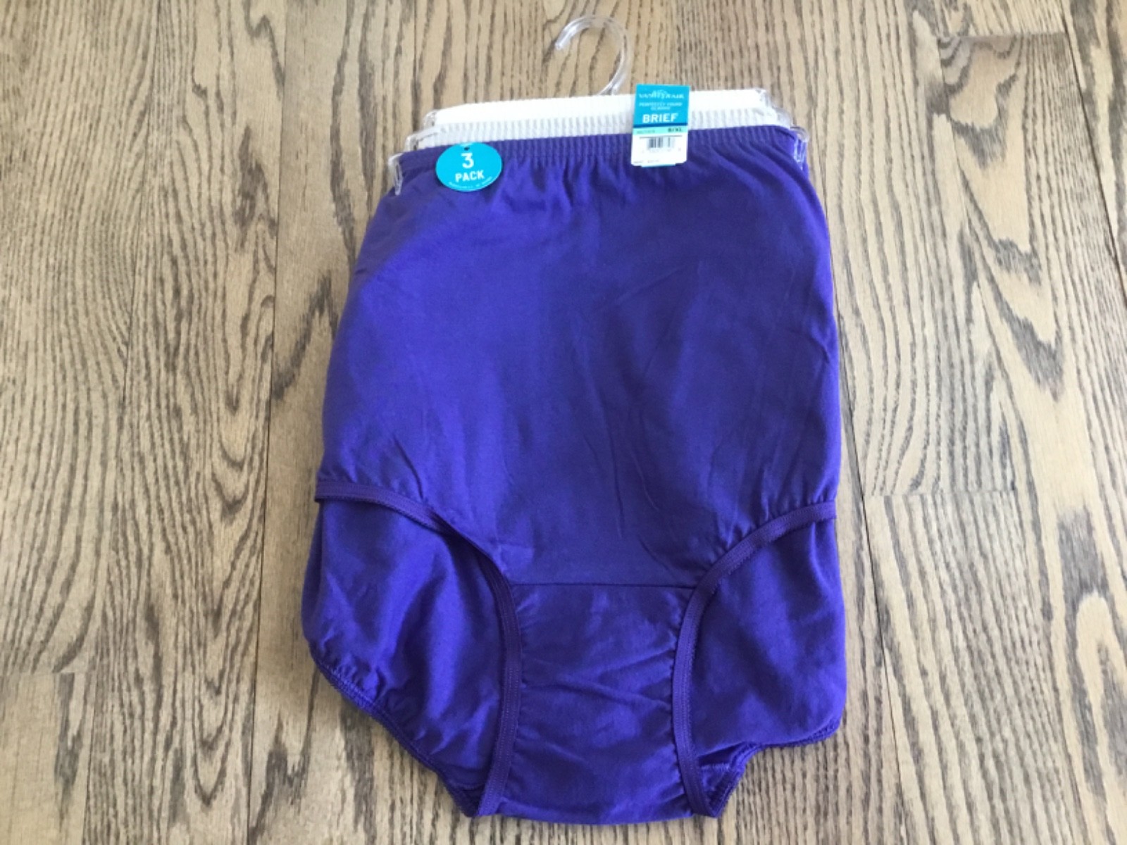 New Vanity Fair Perfectly Yours ( Set of 3) Classic 100% Cotton Brief SZ 8/XL