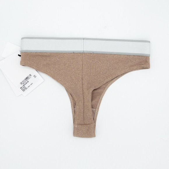 Balmain Logo Band Brazilian Panties Sz 36 / US 4