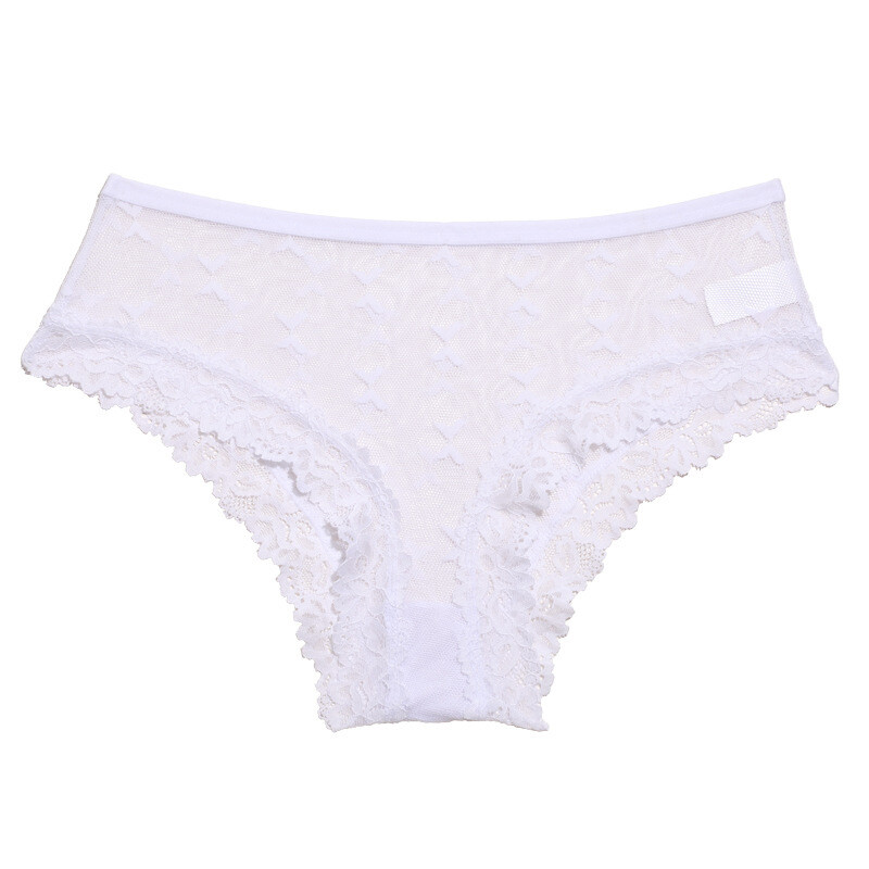 4 Pack Lot Sexy Womens Sheer Panties Briefs Lace Trim Ladies Underwear Lingeries