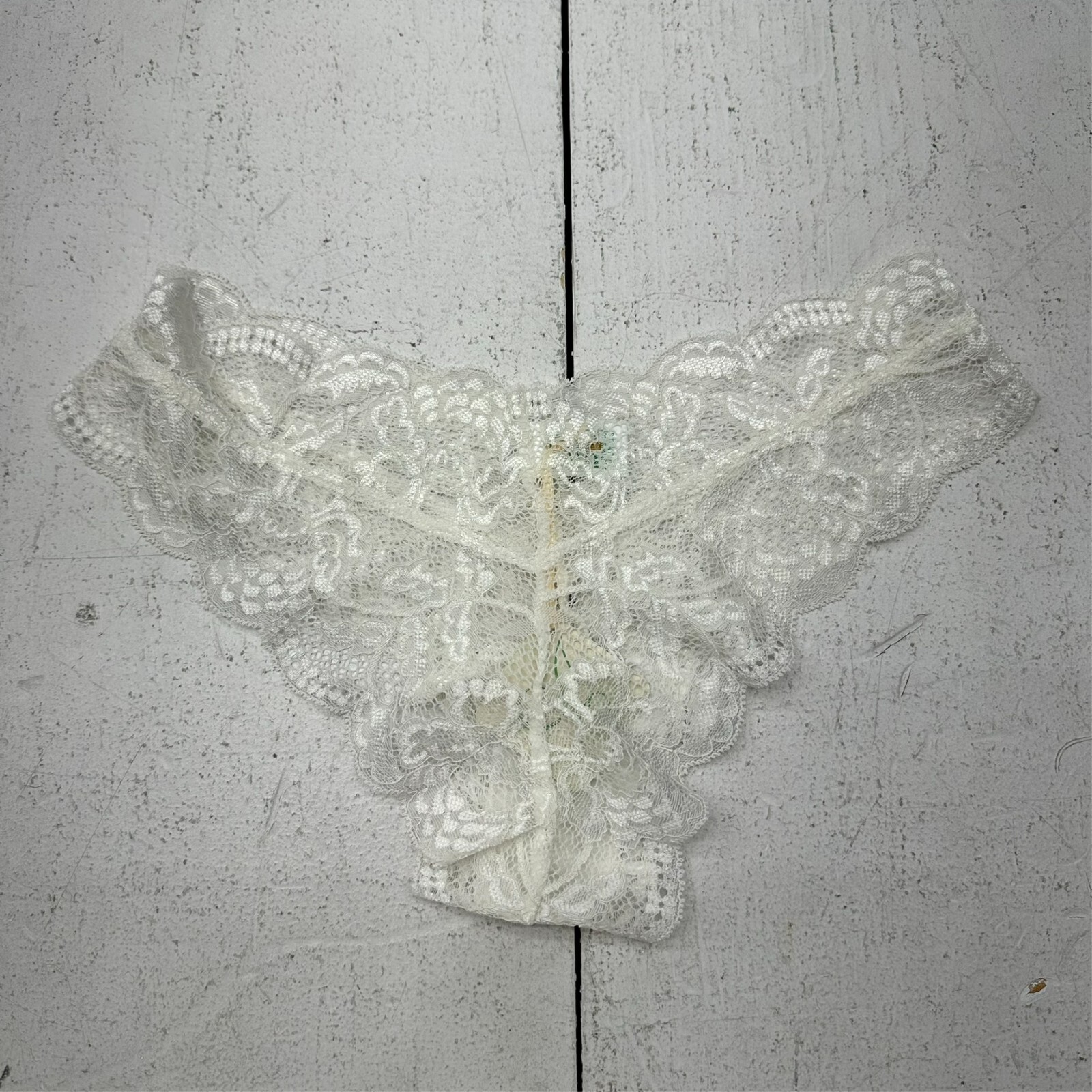 Clo Intimo White Lacey Fortuna Cheeky Lingerie Underwear Women’s Size M NEW