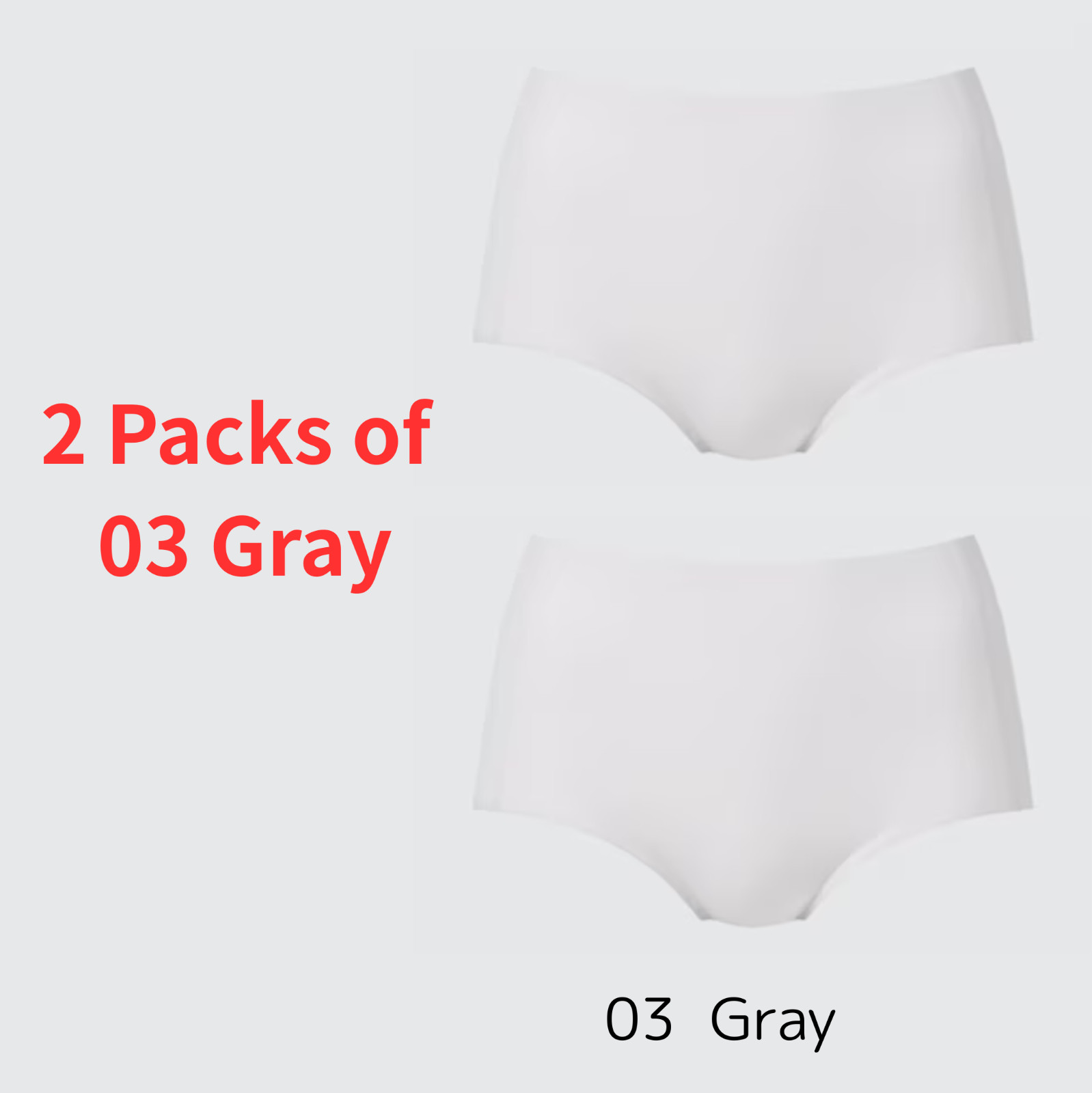 UNIQLO AIRism Seamless Panty Just-Waist 14Color 2-pack Val Vol Disc S-3XL Japan