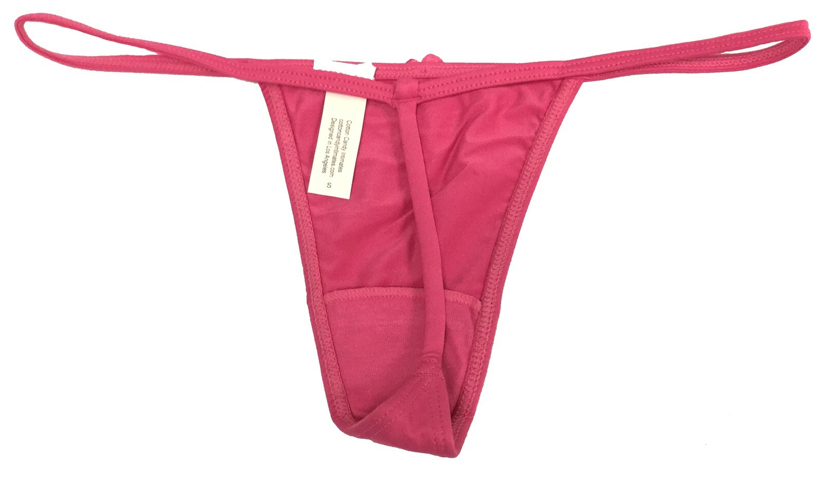 Cotton Candy Intimates Women’s Ye Micro Lowrise String Bikini Thong Panties Pink