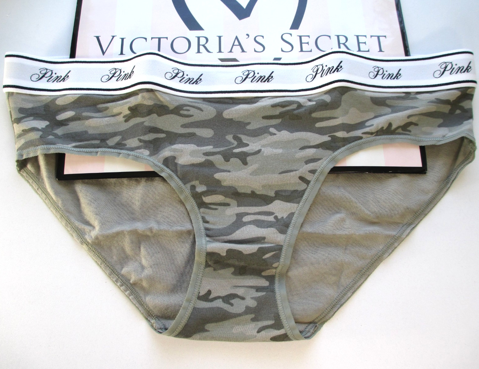 VICTORIA’S SECRET PINK Cotton Hiphugger Panty S M L XL Camouflage NWT Camo VS