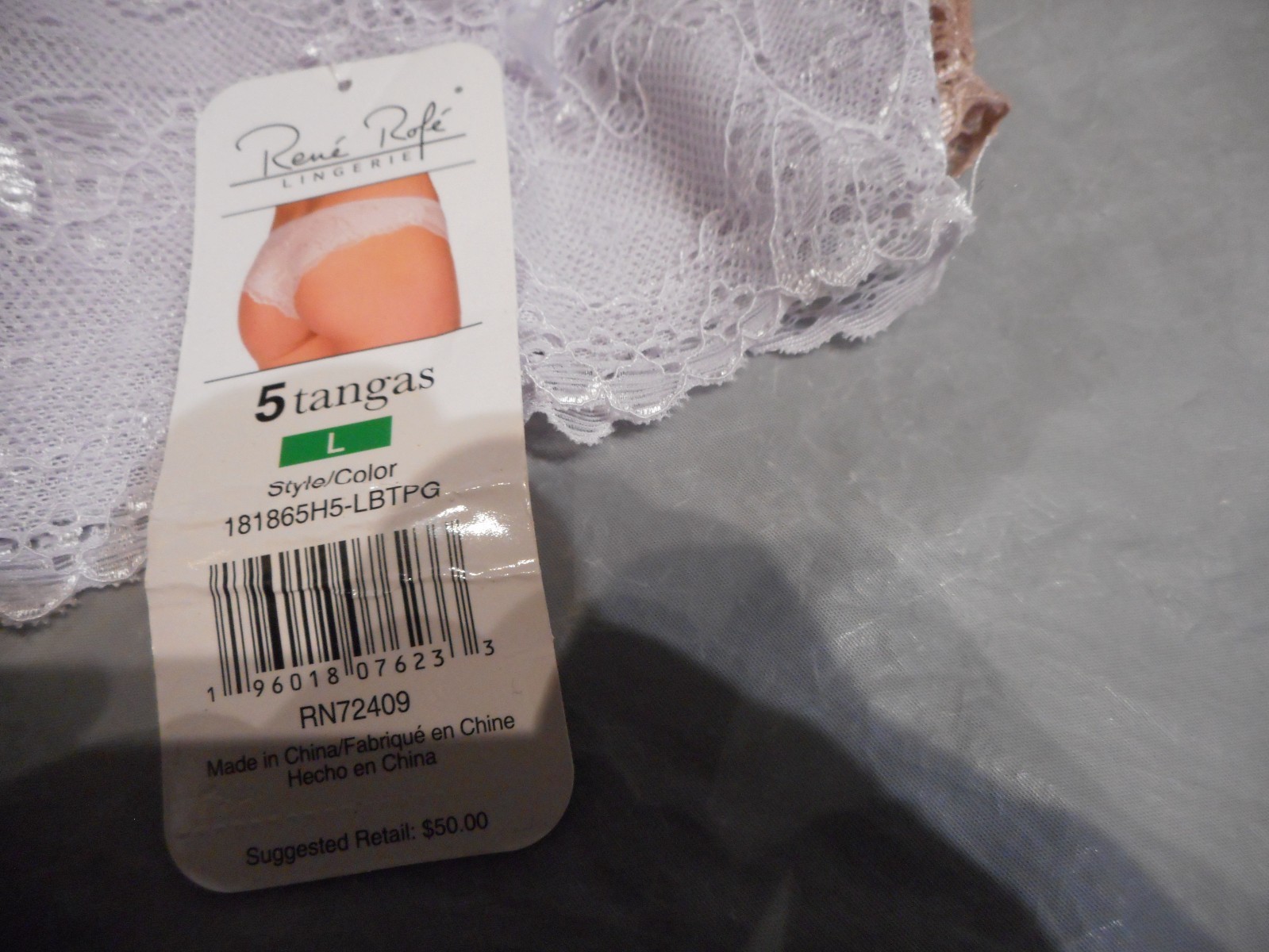 5 Pack Rene Rofe Lingerie Tangas Multicolor Size SMALL & lARGE