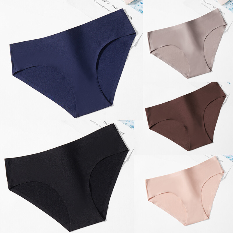 Pack Of 5 Womens Sexy Panties Briefs Low Rise Ladies Underwear Bikinis Intimates