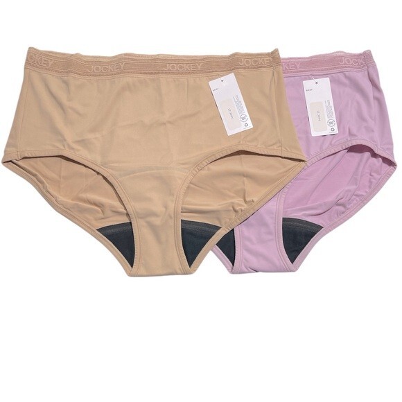 Jockey~Set of 2~Worry Free Micro Stretch Briefs~Small~Purple/Light~A648725 10881