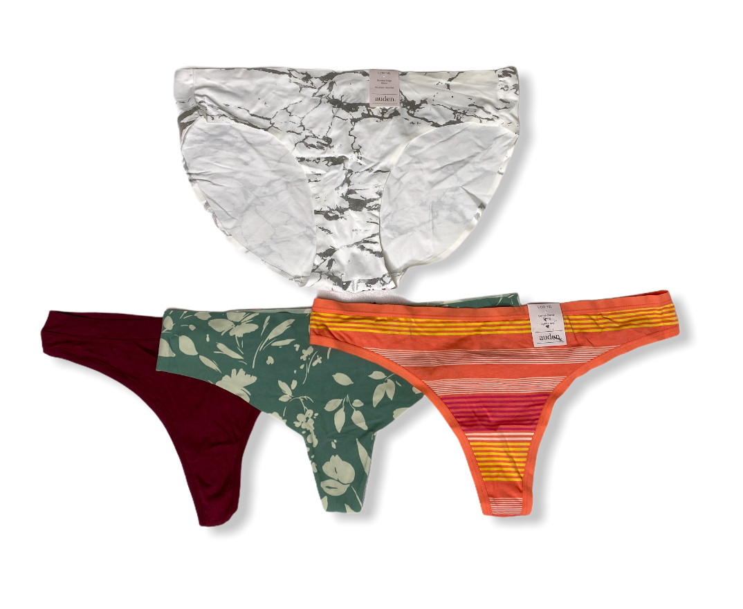 Women’s 4pk Assorted Styles & Colors Underwear – Auden – Size L (12-14) – S717