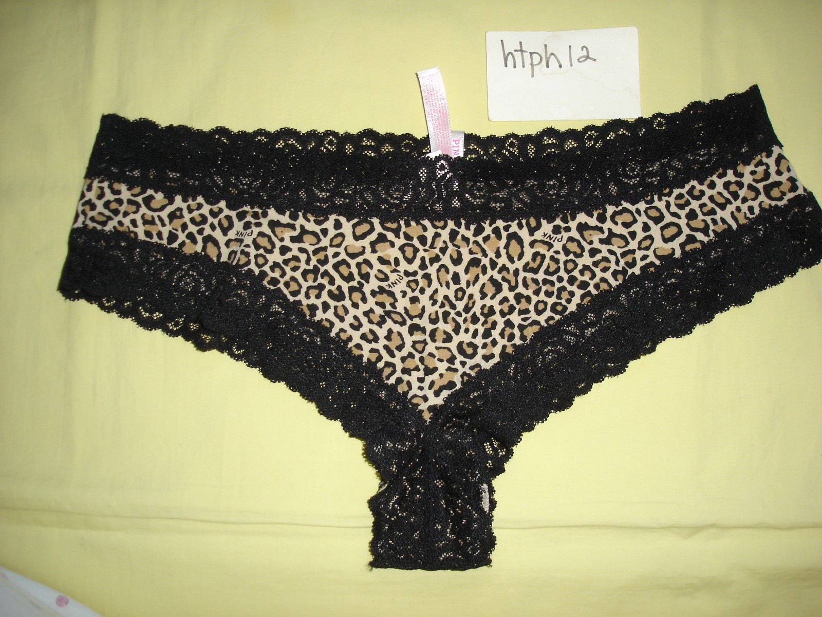 NWT New Victoria’s Secret Pink Extra Low Rise Cheeky Animal Panties L Vintage