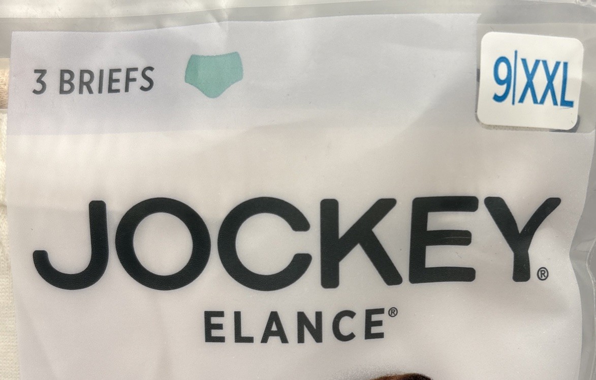 Jockey Elance 100% Cotton Briefs 3-Pack – Women’s Plus Size 9/XXL – Multicolor