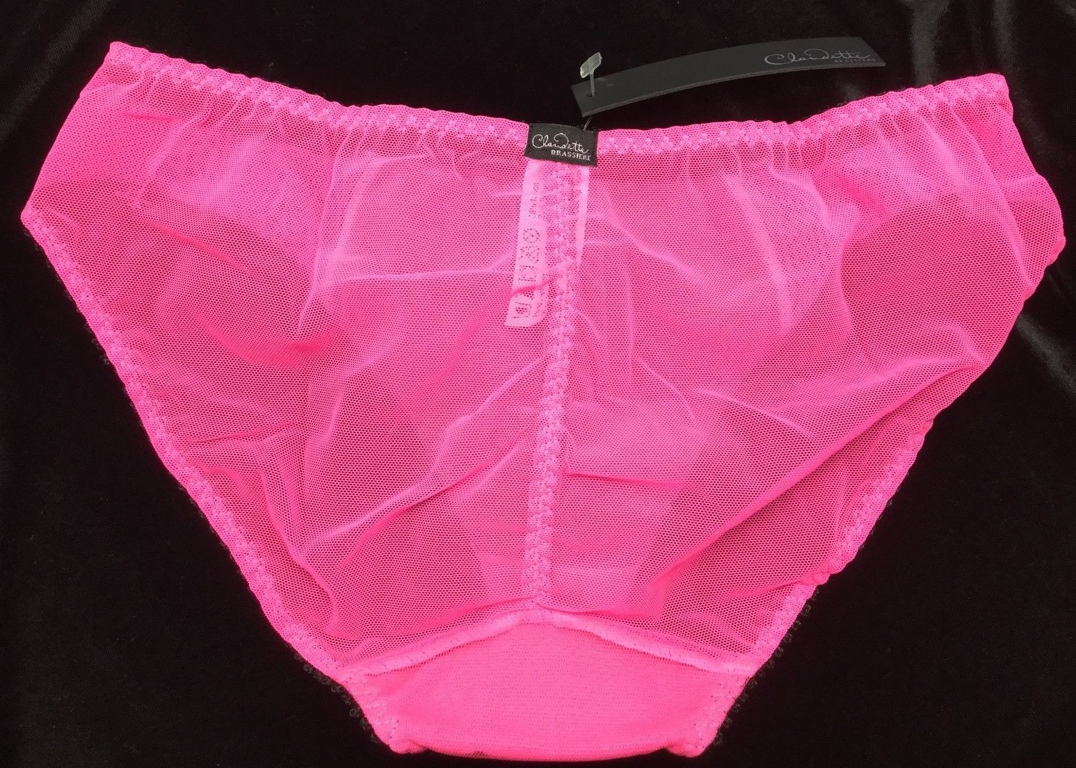 Love Claudette Dessous Mesh Bikini Panty Women’s Sexy Lingerie Neon Pink Savoy
