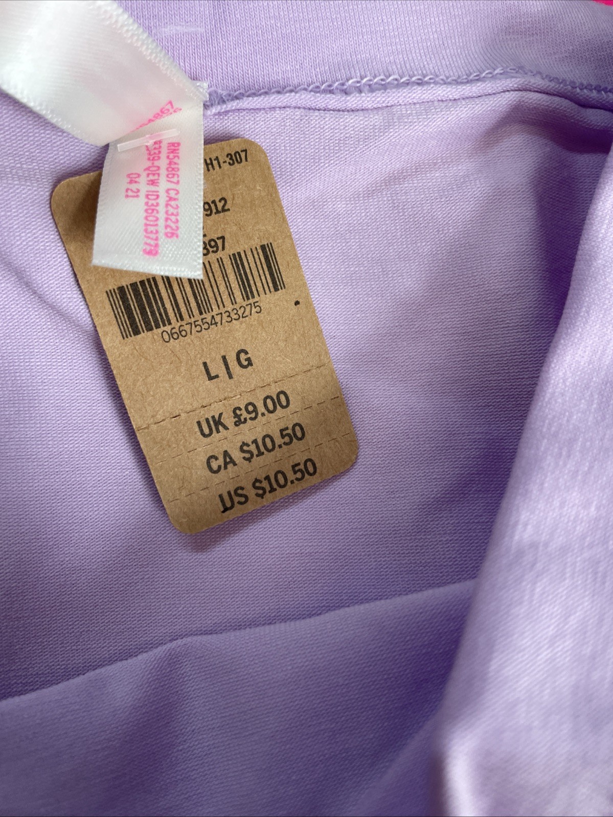 2021 Victoria Secret PINK Low Rise Boyshort Panties Lavender w Citrus NEW L