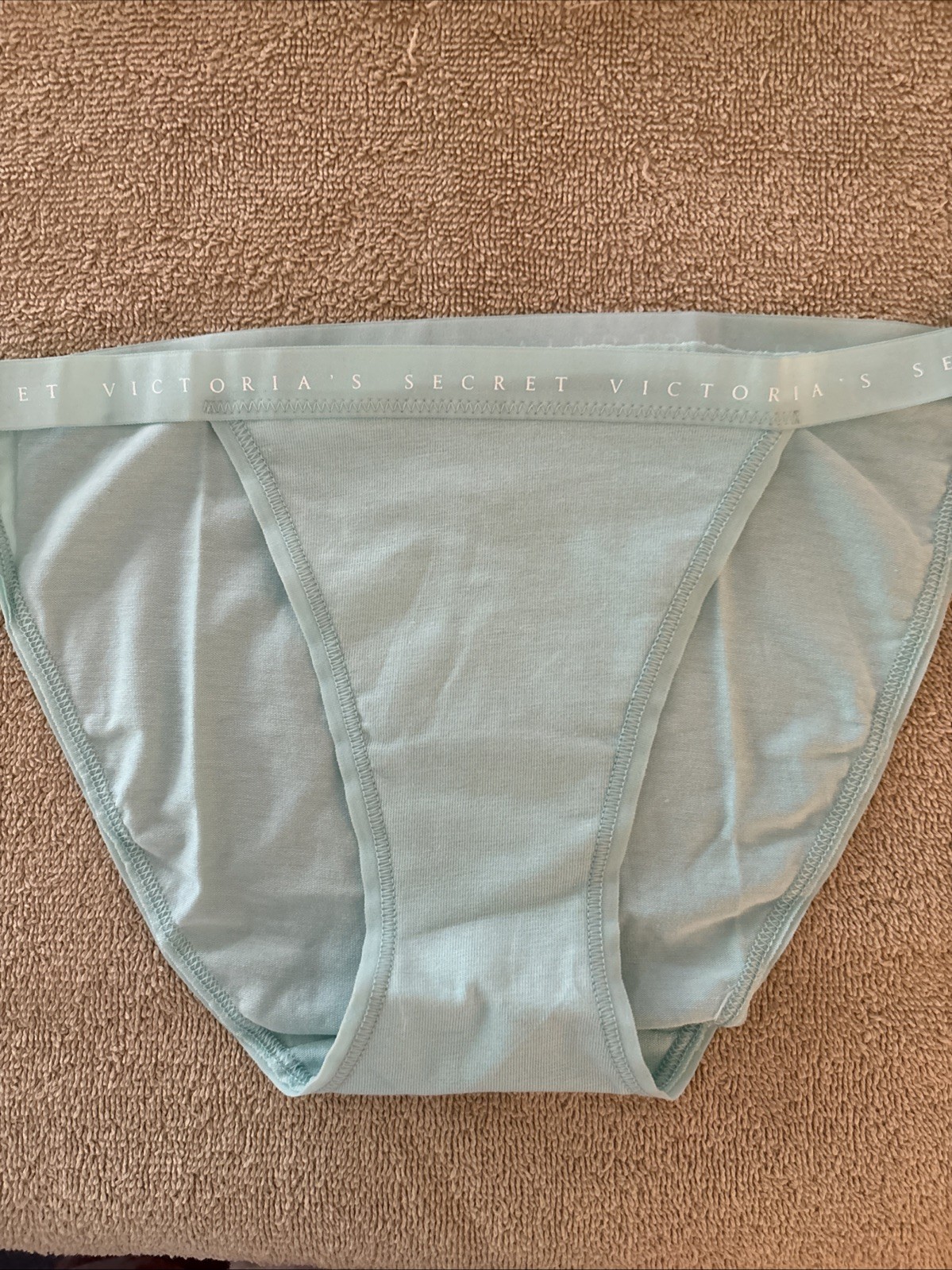 Victoria’s Secret XS, Mint Green Cotton String Bikini Panty