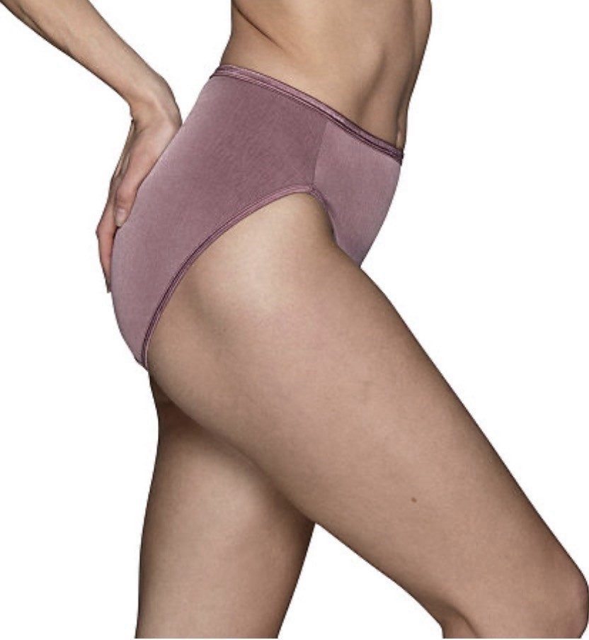 Vanity Fair Women’s Plus Size Hi-Cut Brief Underwear Premium Plum, Size-2XL