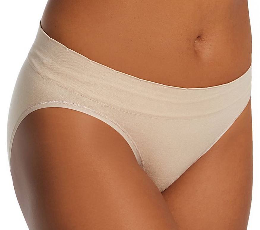 VANITY FAIR Womens Bikini No Pinch No Show Seamless Panty Beige 18217 Nylon 8 XL