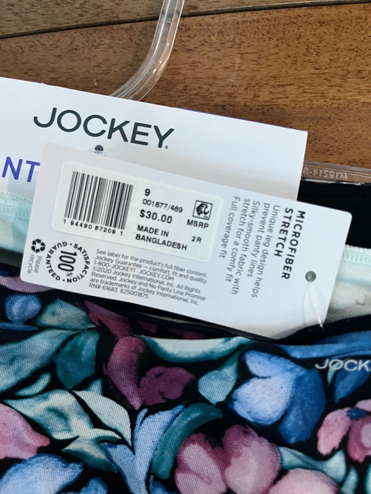 Jockey Women 3 Pairs Briefs 9/2Xlarge No Panty Line Style 1770 Microfiber