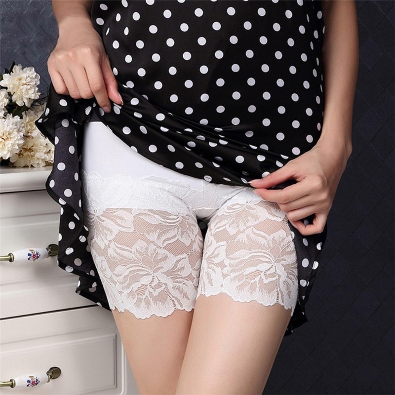 Women Safety Short Pants Casual Underskirt Pants Sexy Lace Panties Underwear