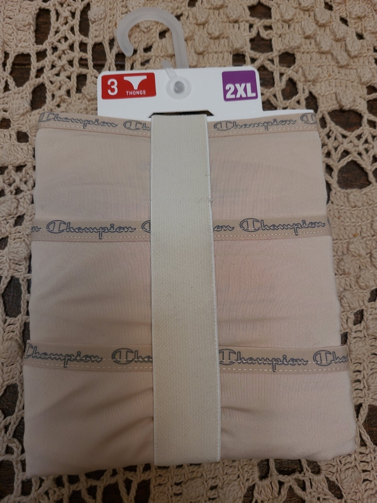 Champion SO SOFT thong 3 pack sleek microfiber ~2XL ~ New With Tag