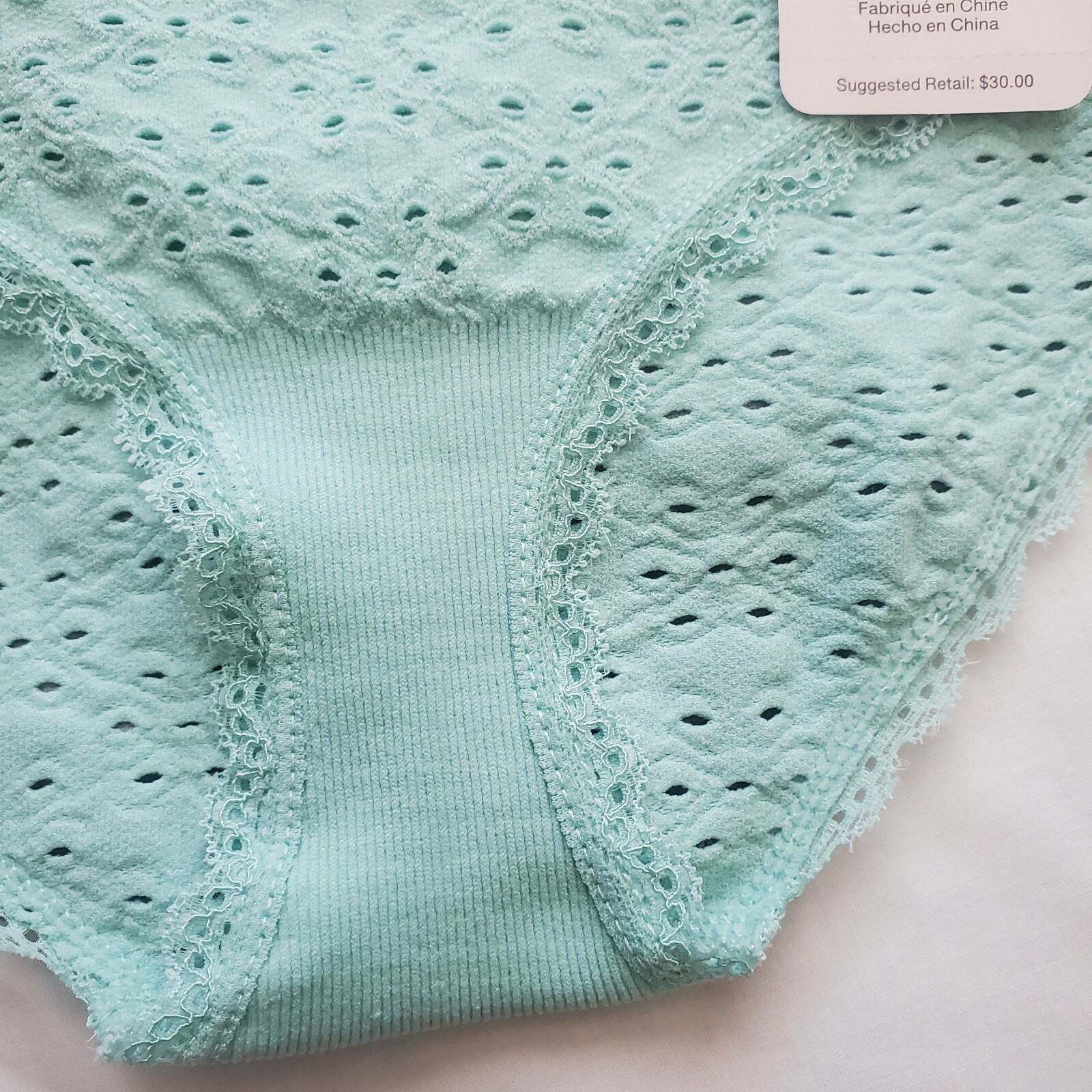 3 Pair Seamless Hip Hugger Rene Rofe Panties, Women’s Size L, Teal, Black (M)