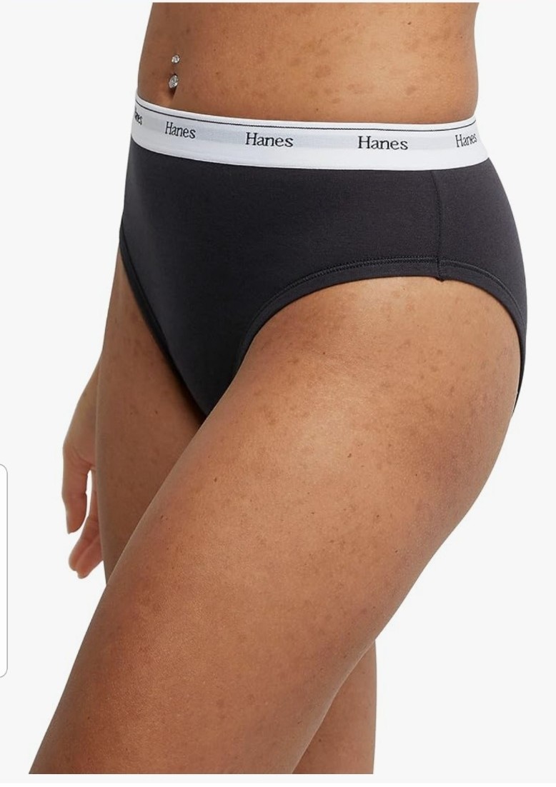 4 Pair Hanes Solid Multi HiRise HiLeg Panties XL 8 Cotton Comfort New Open Pckg