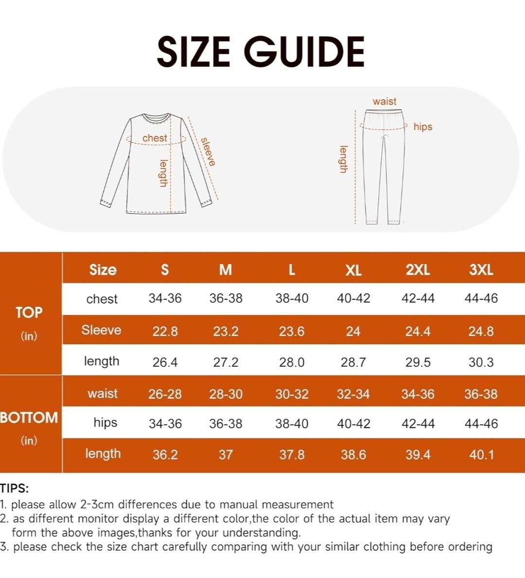 BAMBOO COOL Women’s Plain Thermal Underwear Talla XXL