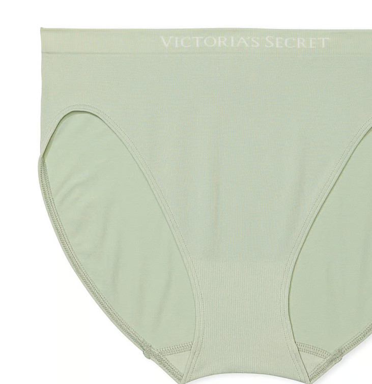 M T Green SEAMLESS NO SHOW FULLCOVER Victorias Secret High-Leg Waist Brief Panty