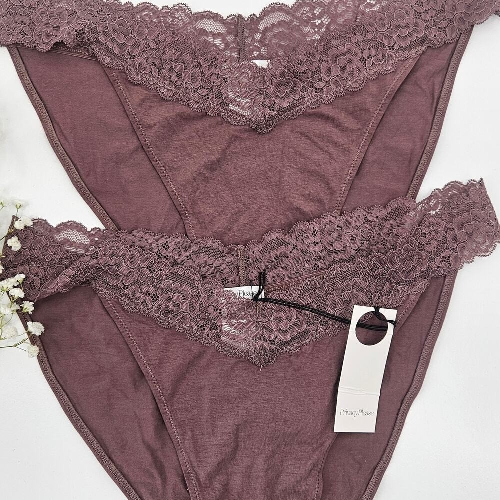 Privacy Please Seamless Bikini Panties Set Soft Stretch REVOLVE Lingerie Size S