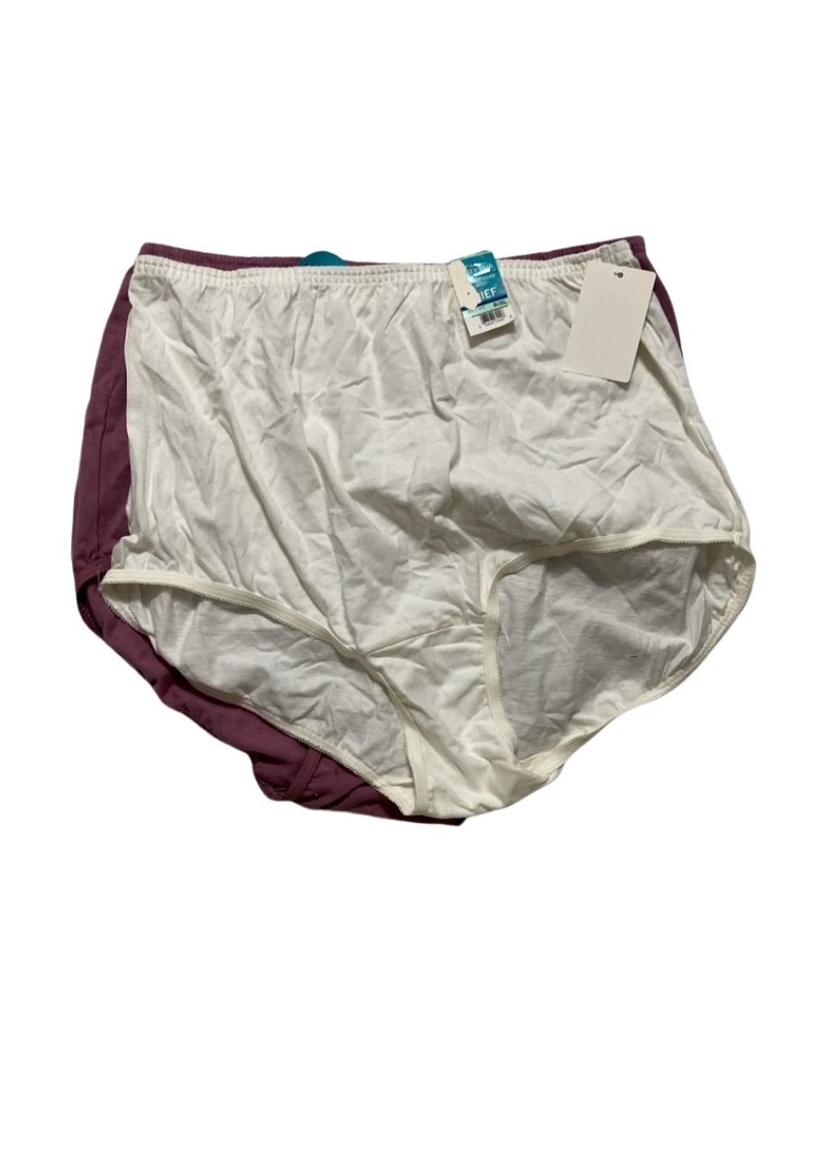 VANITY FAIR Perfectly Yours Traditional Nylon Brief Panties Pack 2 ASSORTED XL