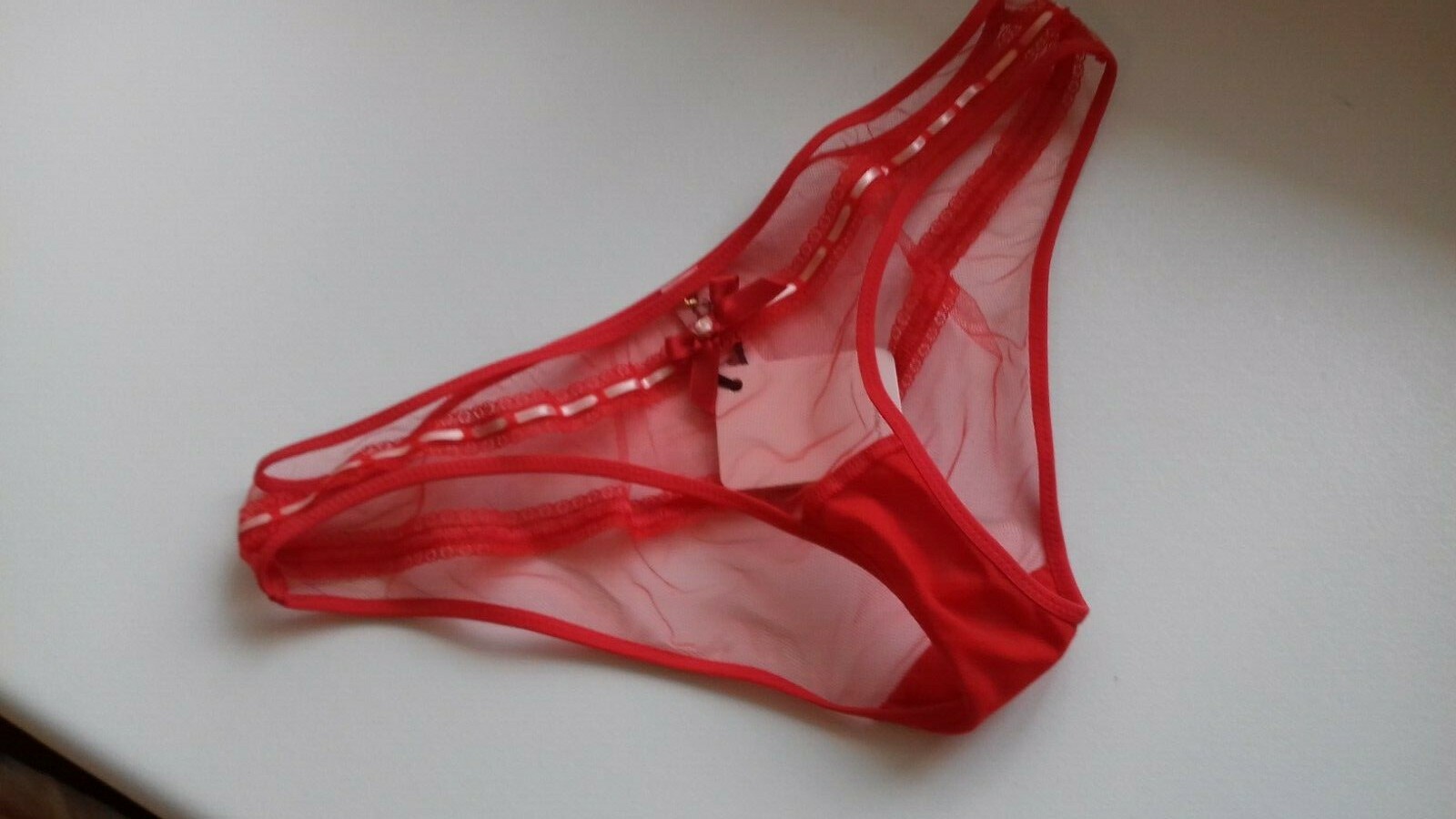 AGENT PROVOCATEUR RARE RED POLLIE BRIEF SIZE AP1 X SMALL UK 6-8 BNWT