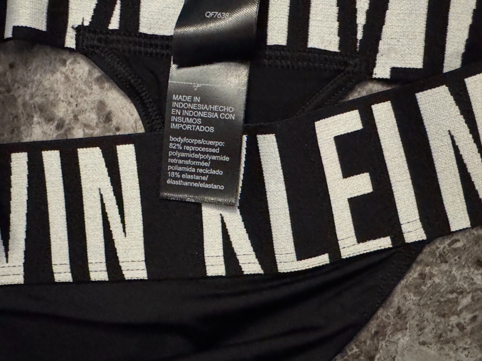 CALVIN KLEIN BLACK SMOOTH THICK BAND COOLING TECHNOLOGY HIGH LEG THONG PANTIES