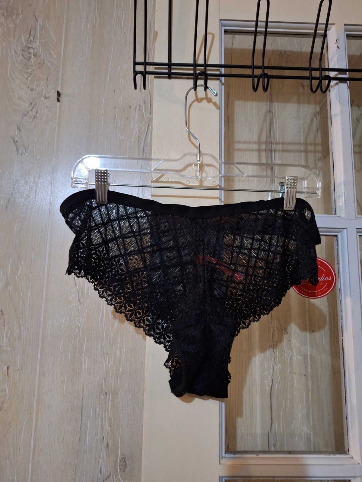SPLENDIES Women’s Underwear Panties Sz 2X New Lace Sheer Black NEW