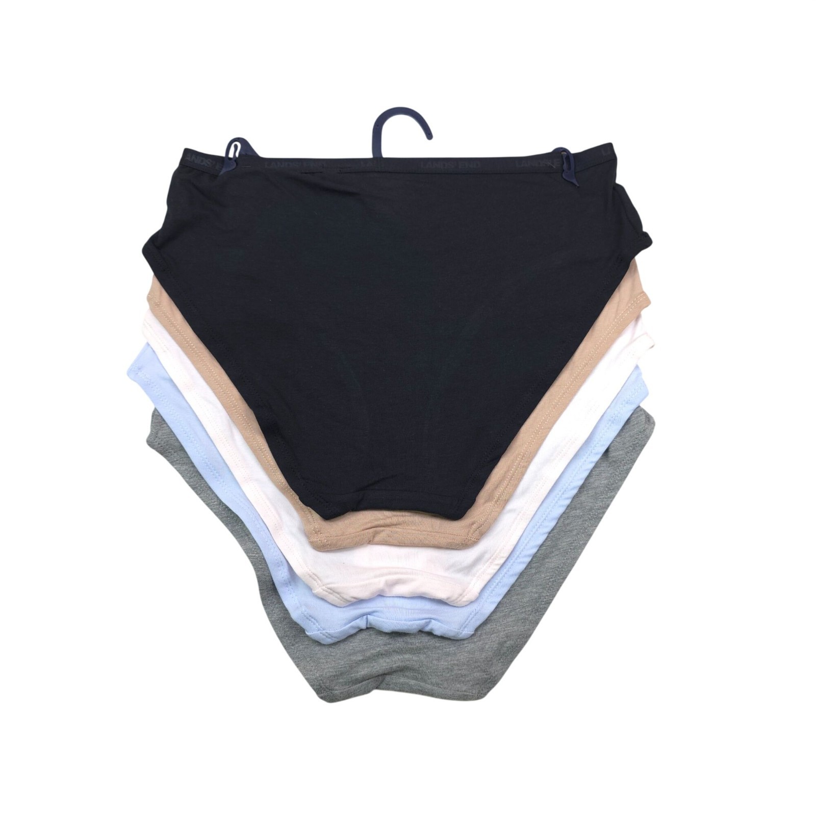 Lands End Womens Cotton Modal Hipster Underwear Panties 6-Pack Size M (10-12)