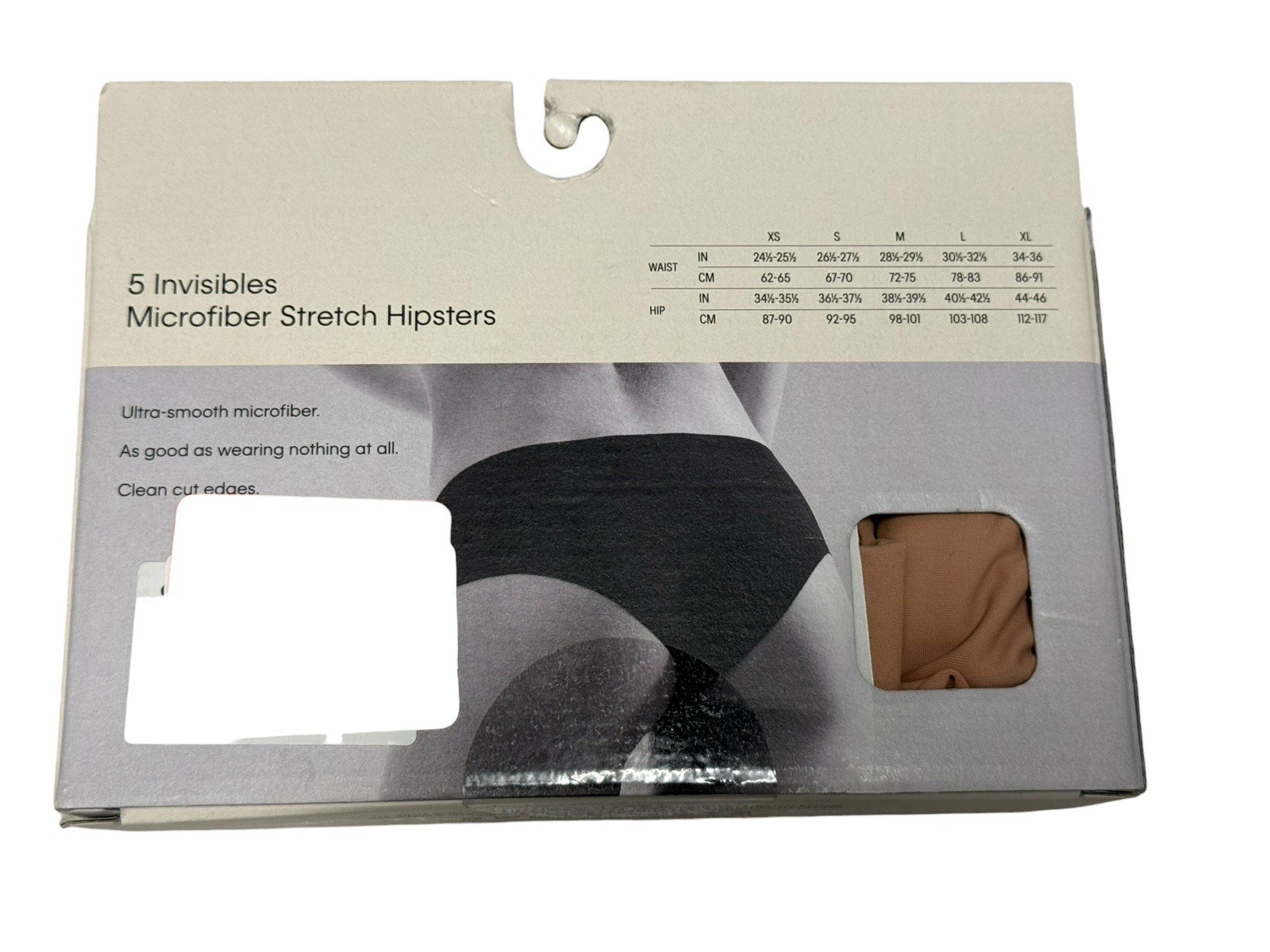 Calvin Klein Women’s 5 Pack Invisibles Hipster Micro Underwear Nude XL NWT $55