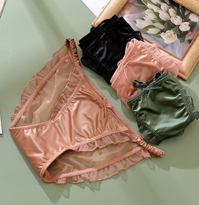 1/6 Pack Lot Womens Satin Panties String Bikini Underwear Sheer Thongs Brief