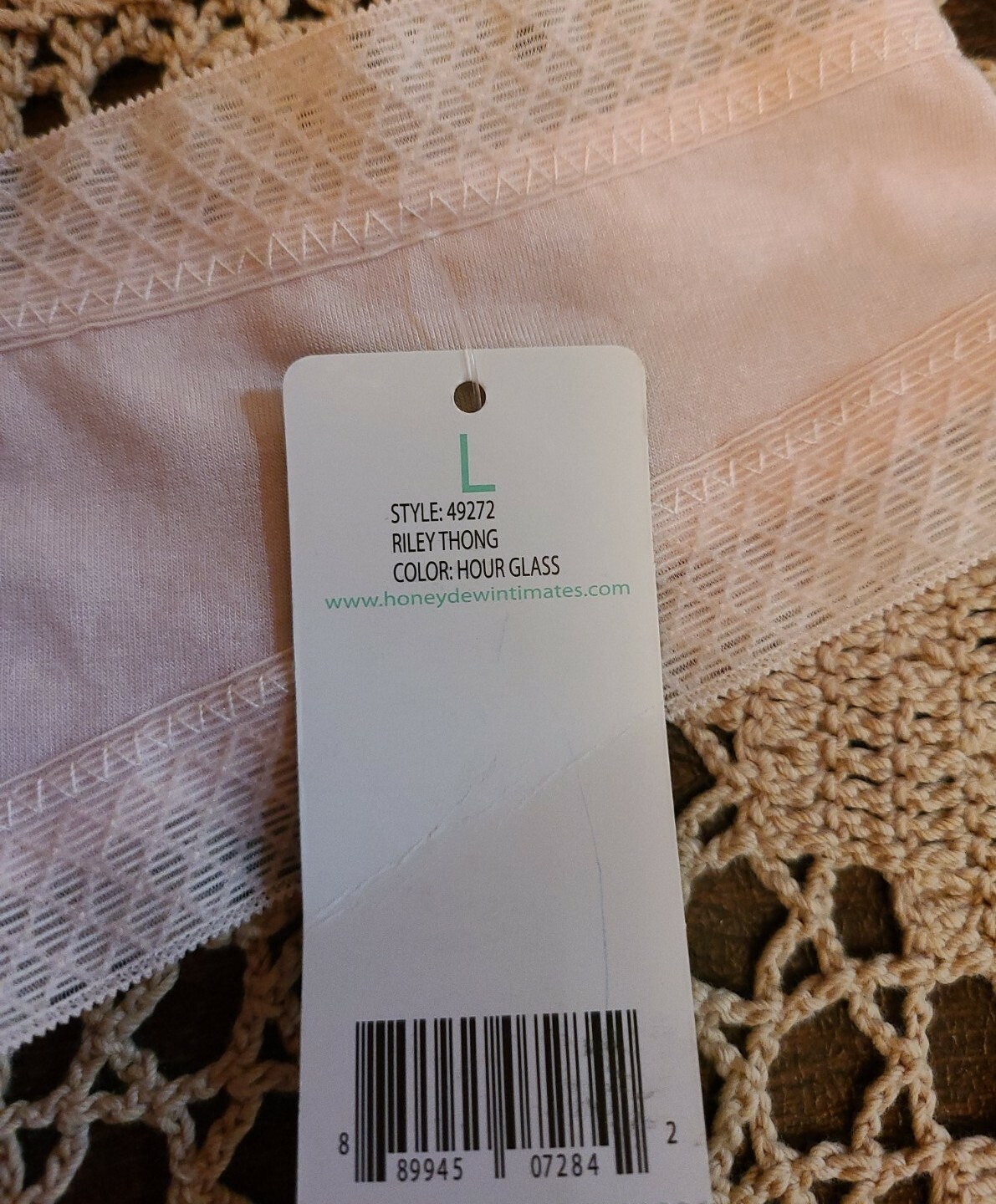 Large Honeydew Intimates RILEY Women’s HOUR GLASS Thong ~New With Tag 49272
