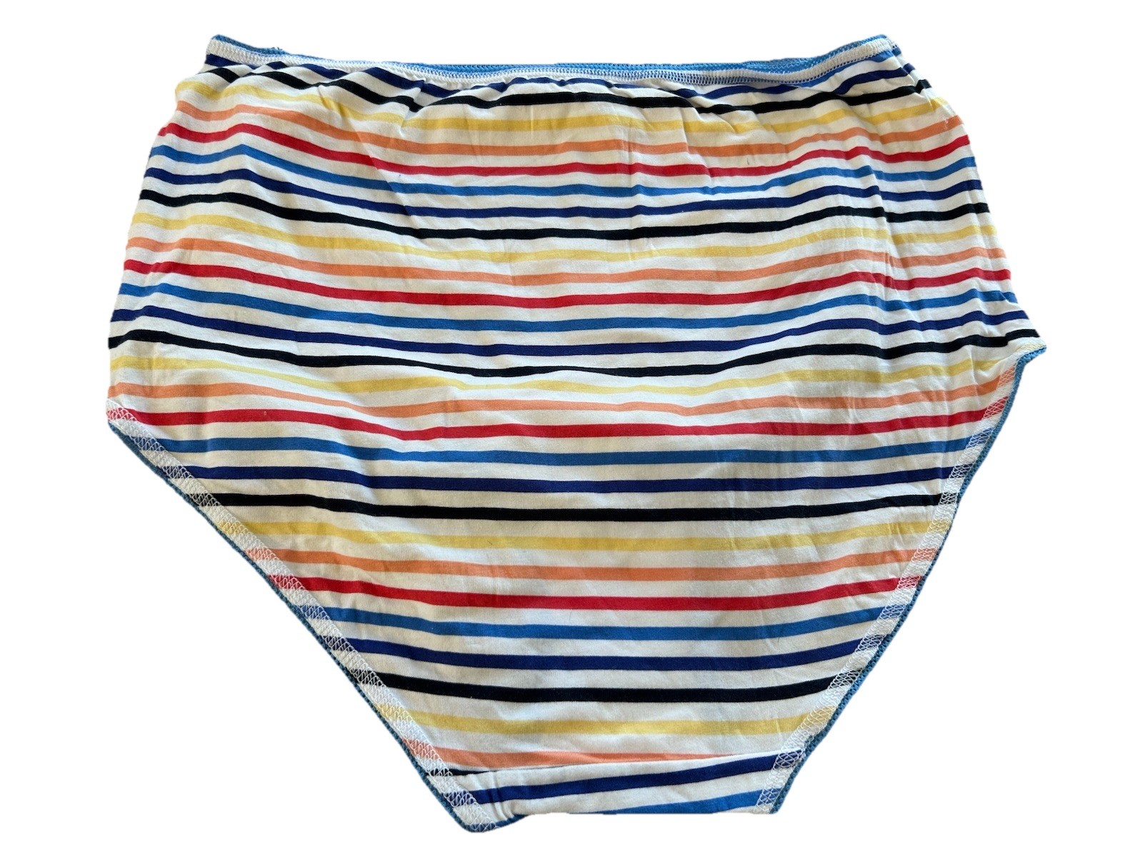 Ex M&S multicoloured striped high waisted knickers Size 14 New