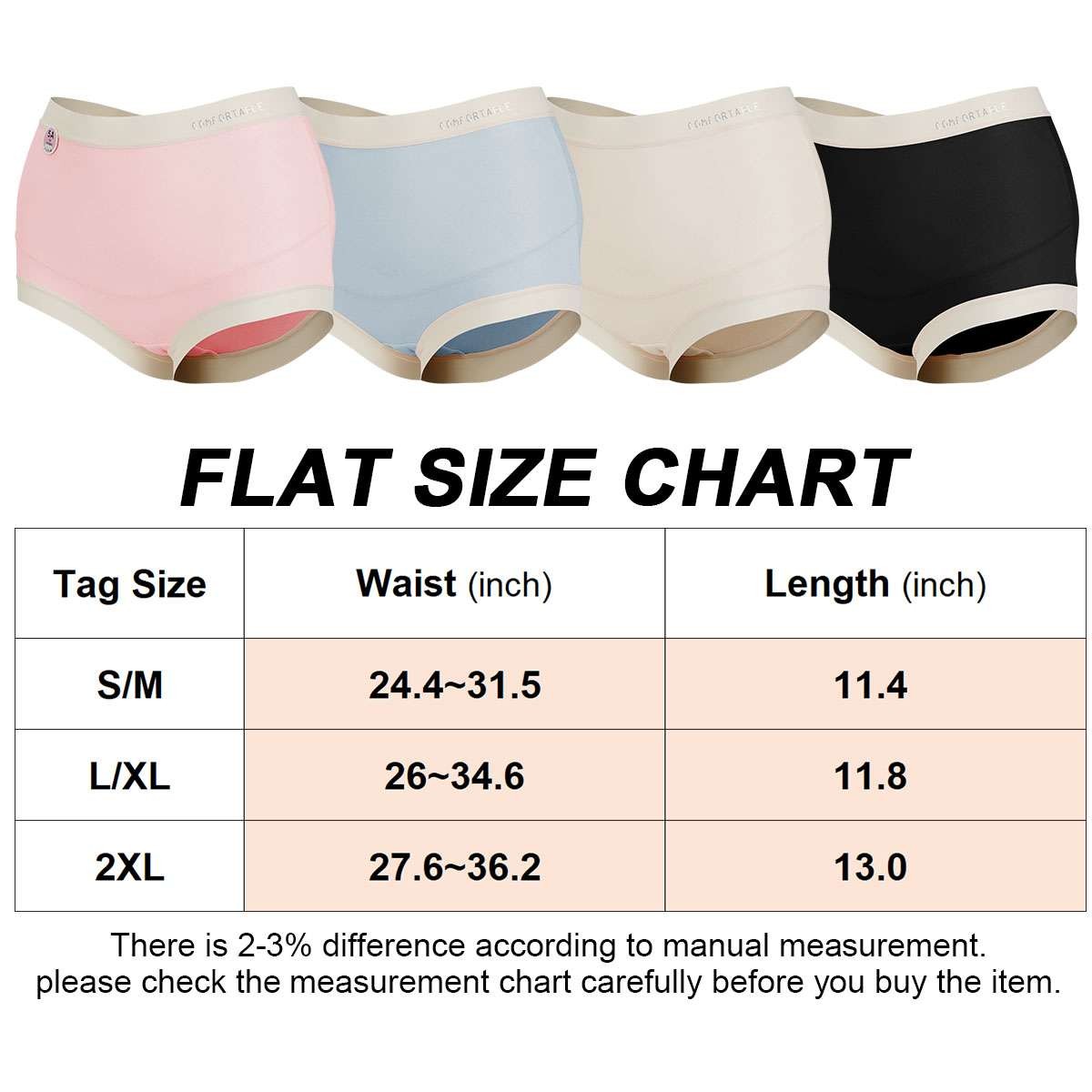 1-4Pcs Women Underwear High Waist Briefs Panties Stretch Maternity Comfy Fiber
