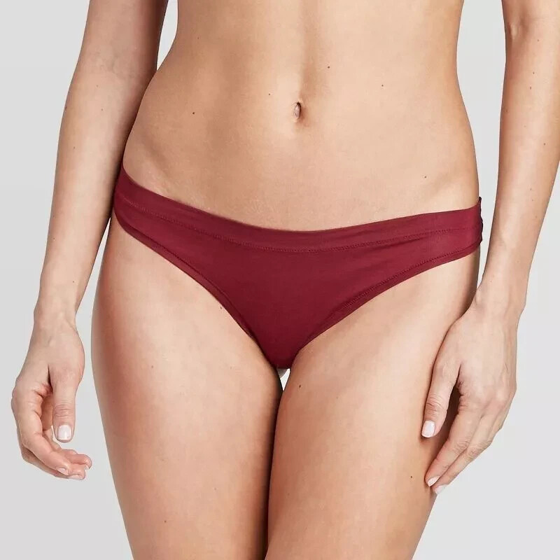 Auden Women’s Thong Variety 2 Pack Panties Size Large (12-14)
