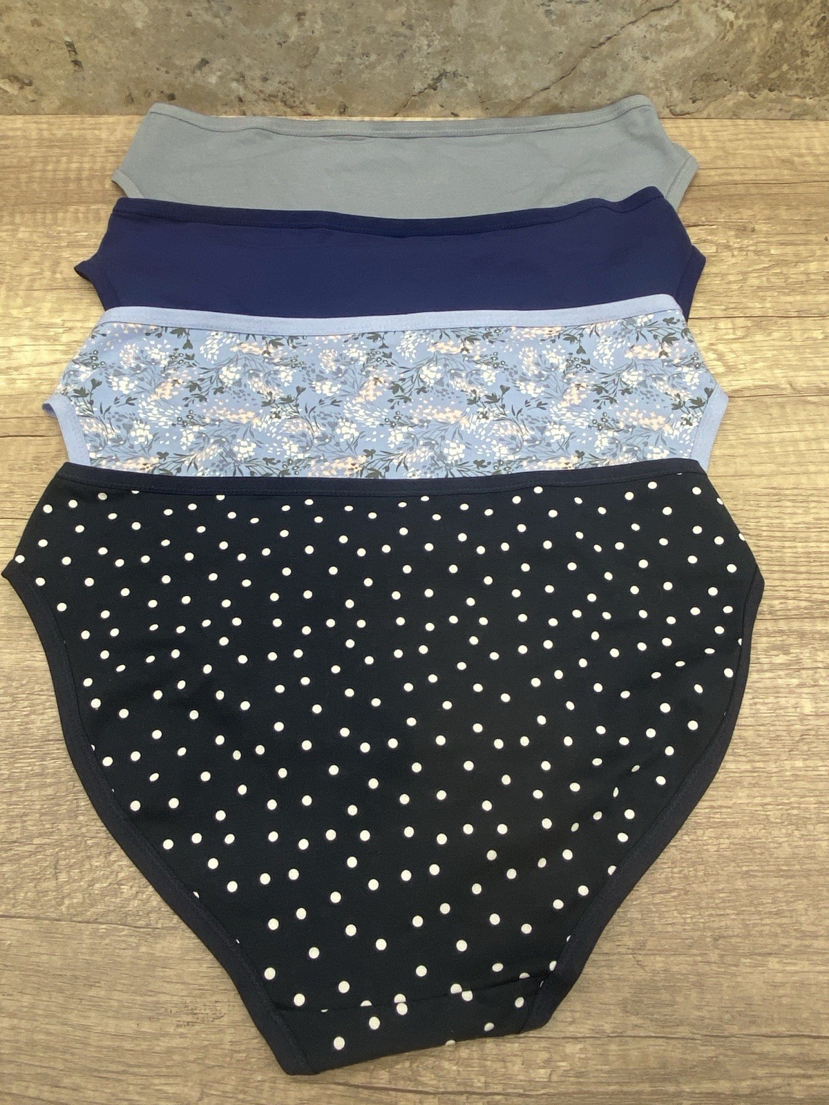Pact Organic Cotton Boyshorts Briefs 4 Pack Women’s Size M Color Mix