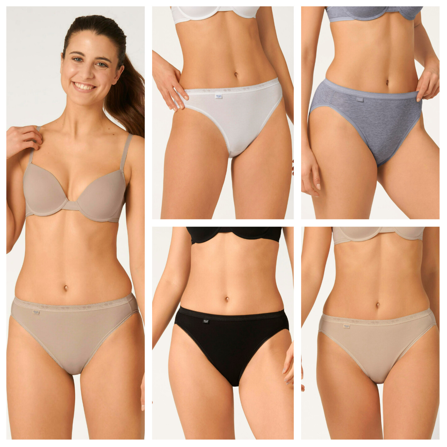 Sloggi Tai Briefs Basic+ Mid Rise 95% Cotton Knickers Lingerie 10005039 RRP £15