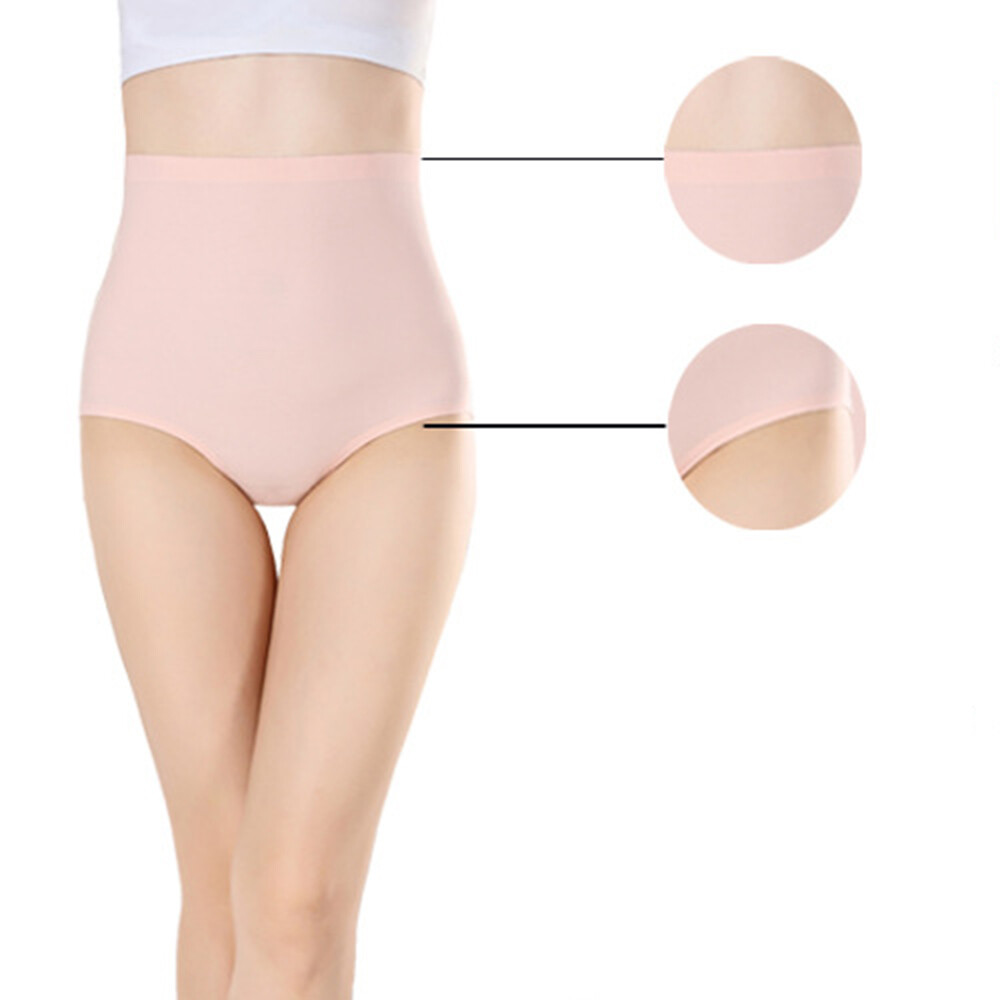 Ice Silk Seamless Panties Women’s one Piece Breathable High-Waisted Knickers