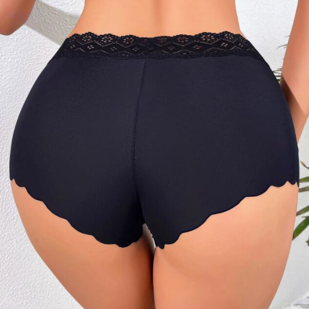 4 Packs Lot Sex Womens Boyshorts Panties Lace Underwear Boxer Shorts Lingeries